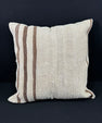 Turkish Hemp Pillow Cushion Natural Beige Brown Pillow Cushion Cover 24x24 #30421