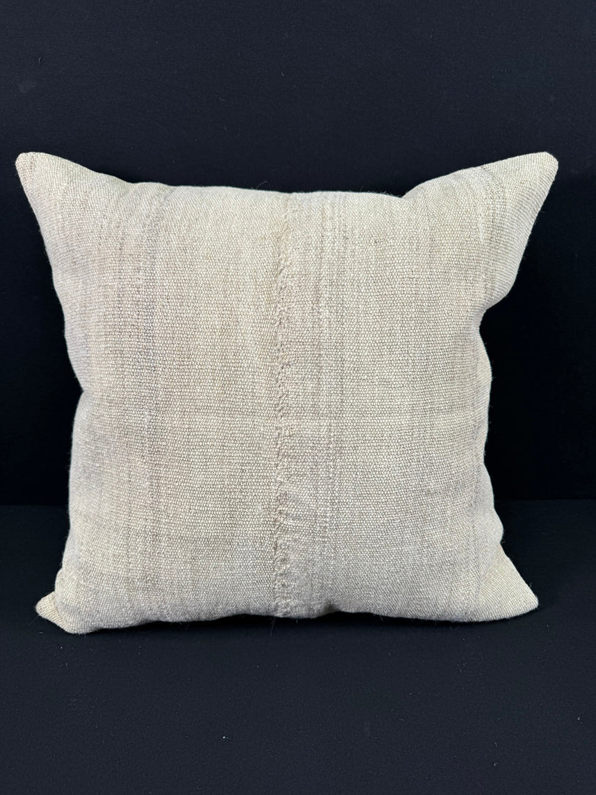 Turkish Hemp Pillow Cushion Natural Beige Pillow Cushion Cover 24x24 #30399