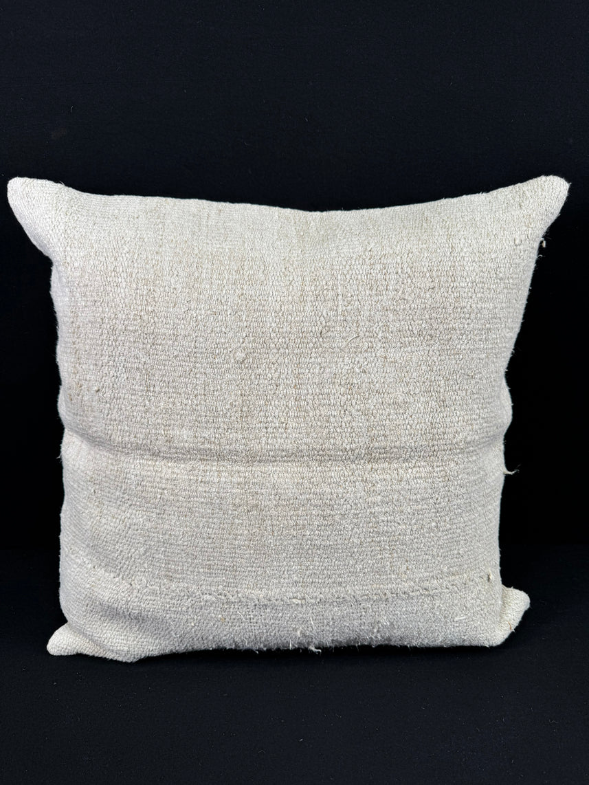 Turkish Hemp Pillow Cushion Natural Beige Pillow Cushion Cover 24x24 #30407