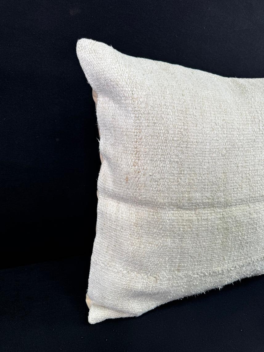 Turkish Hemp Pillow Cushion Natural Beige Pillow Cushion Cover 24x24 #30407