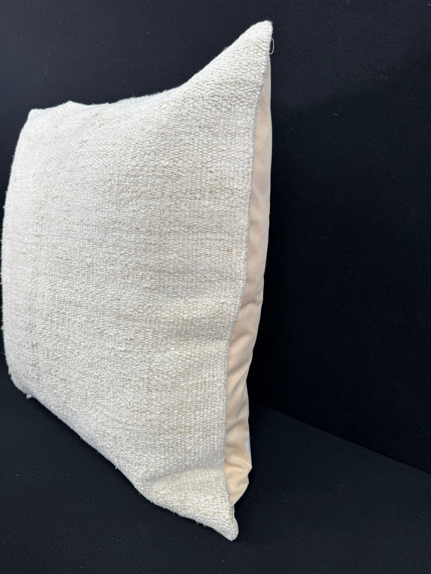 Turkish Hemp Pillow Cushion Natural Beige Pillow Cushion Cover 24x24 #30407