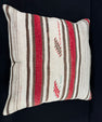 Turkish Hemp Pillow Cushion Natural Beige Red Pillow Cushion Cover 24x24 #30419