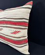Turkish Hemp Pillow Cushion Natural Beige Red Pillow Cushion Cover 24x24 #30419