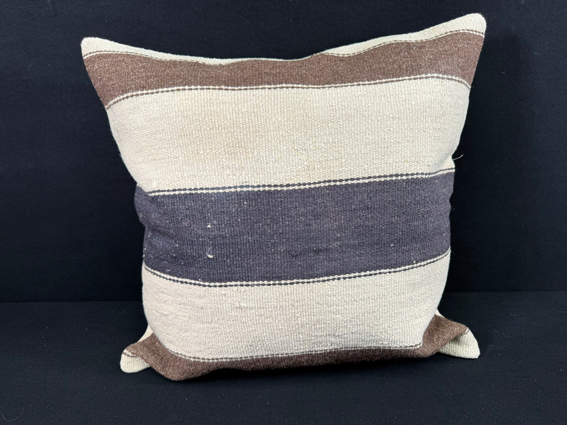 Turkish Hemp Pillow Cushion Natural Beige Brown Pillow Cushion Cover 24x24 #30410