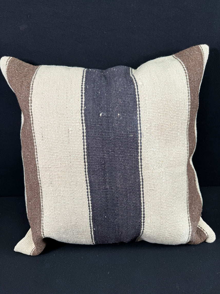 Turkish Hemp Pillow Cushion Natural Beige Brown Pillow Cushion Cover 24x24 #30410