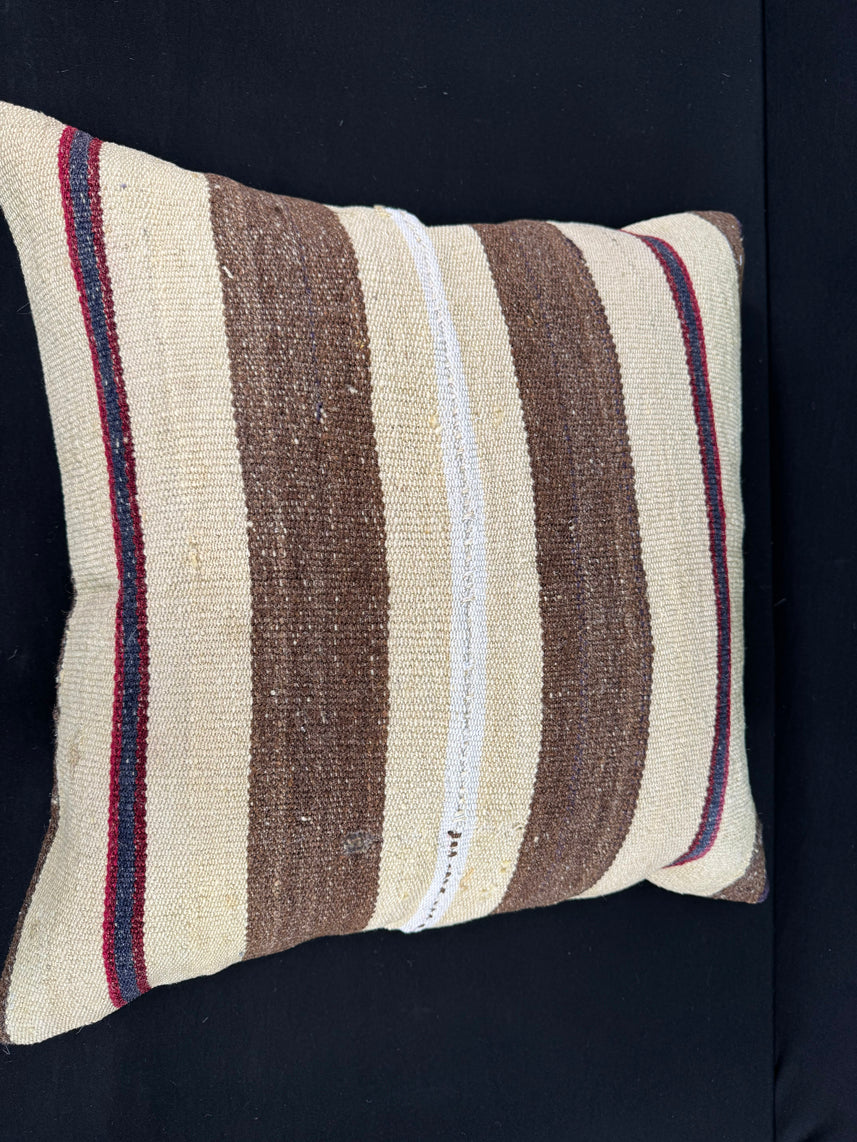 Turkish Hemp Pillow Cushion Natural Beige Brown Pillow Cushion Cover 24x24 #30426