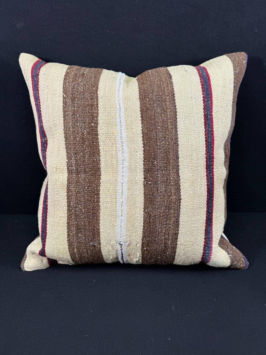Turkish Hemp Pillow Cushion Natural Beige Brown Pillow Cushion Cover 24x24 #30426