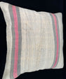 Turkish Hemp Pillow Cushion Natural Beige Pink Pillow Cushion Cover 24x24 #30427
