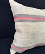 Turkish Hemp Pillow Cushion Natural Beige Pink Pillow Cushion Cover 24x24 #30427