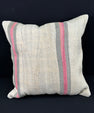 Turkish Hemp Pillow Cushion Natural Beige Pink Pillow Cushion Cover 24x24 #30427