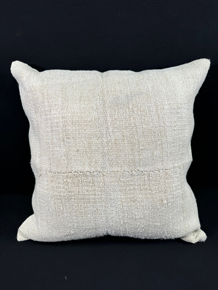 Turkish Hemp Pillow Cushion Natural Beige Pillow Cushion Cover 24x24 #30396