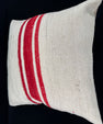 Turkish Hemp Pillow Cushion Natural Beige Red Pillow Cushion Cover 24x24 #30422