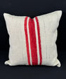 Turkish Hemp Pillow Cushion Natural Beige Red Pillow Cushion Cover 24x24 #30422