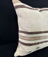 Turkish Hemp Pillow Cushion Natural Beige Brown Pillow Cushion Cover 24x24 #30423