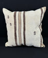 Turkish Hemp Pillow Cushion Natural Beige Brown Pillow Cushion Cover 24x24 #30423