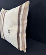 Turkish Hemp Pillow Cushion Natural Beige Brown Pillow Cushion Cover 24x24 #30423