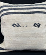 Turkish Hemp Pillow Cushion Natural Beige Black Pillow Cushion Cover 24x24 #30428