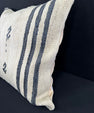 Turkish Hemp Pillow Cushion Natural Beige Black Pillow Cushion Cover 24x24 #30428