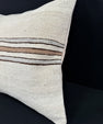 Turkish Hemp Pillow Cushion Natural Beige Brown Pillow Cushion Cover 24x24 #30397