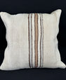 Turkish Hemp Pillow Cushion Natural Beige Brown Pillow Cushion Cover 24x24 #30397
