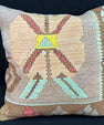 Turkish Hemp Pillow Cushion Natural Mint Green Brown Pillow Cushion Cover 24x24 #30400