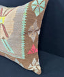 Turkish Hemp Pillow Cushion Natural Mint Green Brown Pillow Cushion Cover 24x24 #30400