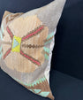 Turkish Hemp Pillow Cushion Natural Mint Green Brown Pillow Cushion Cover 24x24 #30400