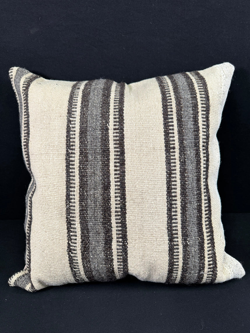 Turkish Hemp Pillow Cushion Natural Beige Gray Pillow Cushion Cover 24x24 #30395