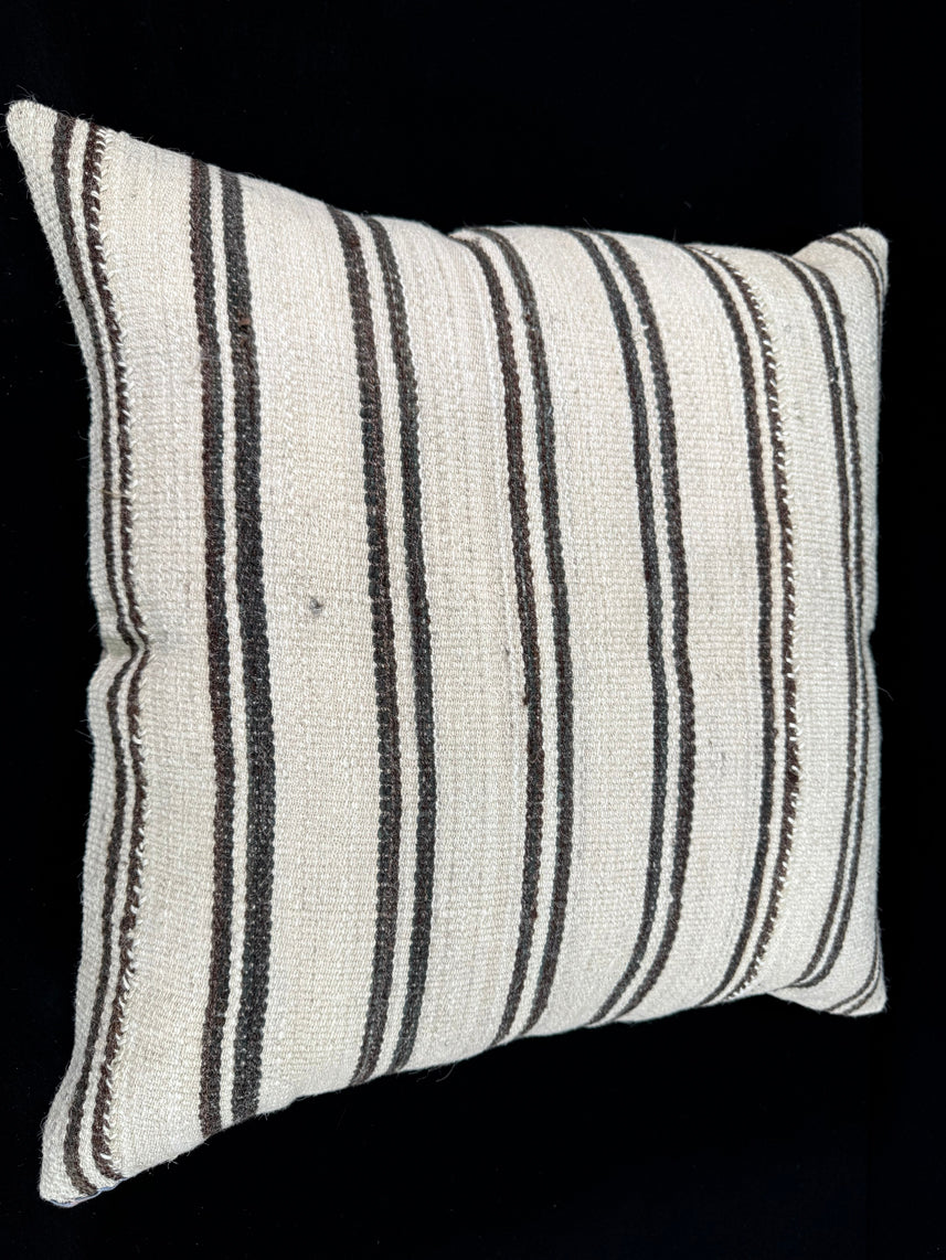 Turkish Hemp Pillow Cushion Natural Beige Brown Pillow Cushion Cover 24x24 #30402