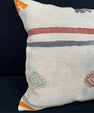 Turkish Hemp Pillow Cushion Natural Beige Red Pillow Cushion Cover 24x24 #30411