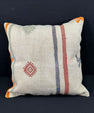 Turkish Hemp Pillow Cushion Natural Beige Red Pillow Cushion Cover 24x24 #30411