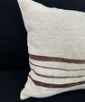 Turkish Hemp Pillow Cushion Natural Beige Brown Pillow Cushion Cover 24x24 #30373