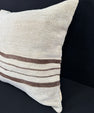 Turkish Hemp Pillow Cushion Natural Beige Brown Pillow Cushion Cover 24x24 #30373