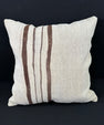 Turkish Hemp Pillow Cushion Natural Beige Brown Pillow Cushion Cover 24x24 #30373