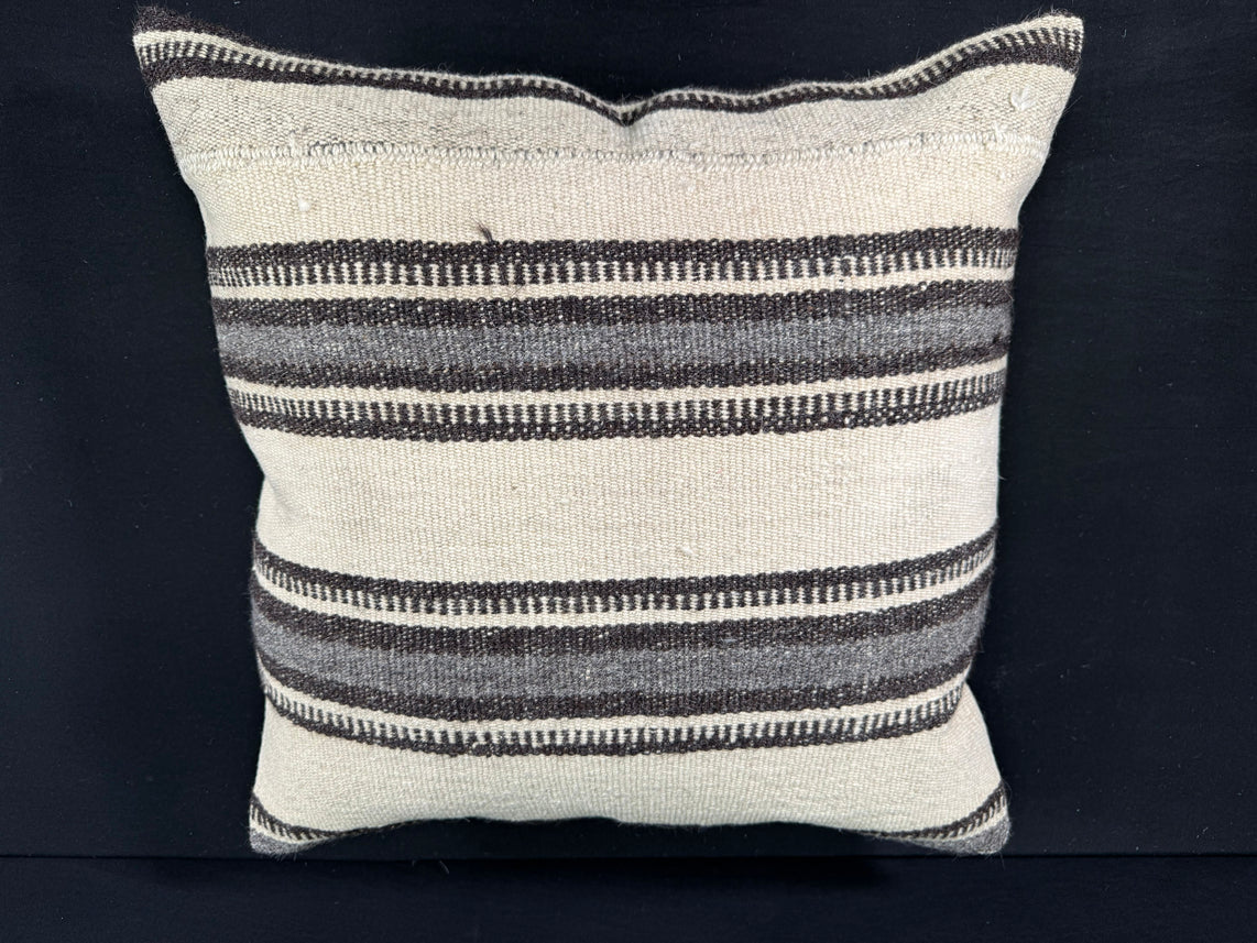 Turkish Hemp Pillow Cushion Natural Beige Brown Pillow Cushion Cover 24x24 #30413