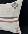 Turkish Hemp Pillow Cushion Natural Beige Red Pillow Cushion Cover 24x24 #30414