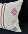 Turkish Hemp Pillow Cushion Natural Beige Red Pillow Cushion Cover 24x24 #30414