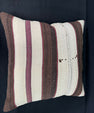 Turkish Hemp Pillow Cushion Natural Beige Brown Pillow Cushion Cover 24x24 #30374