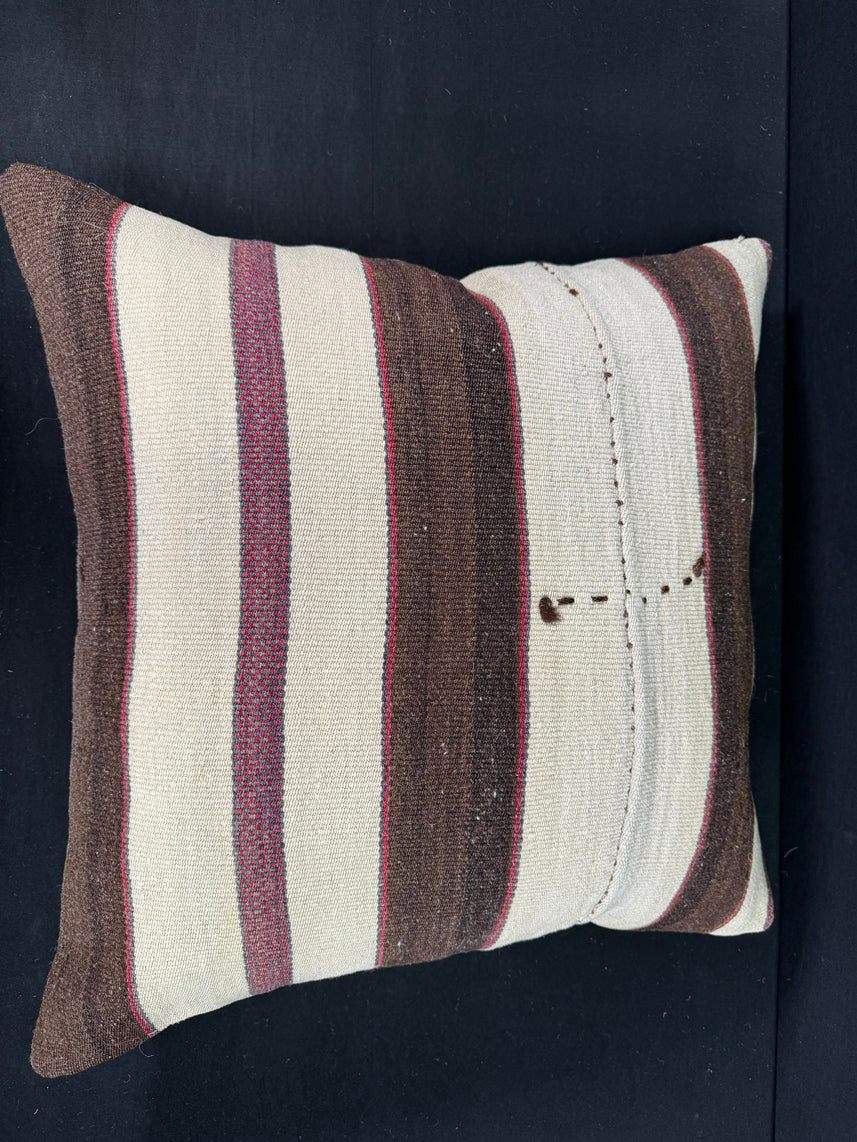 Turkish Hemp Pillow Cushion Natural Beige Brown Pillow Cushion Cover 24x24 #30374