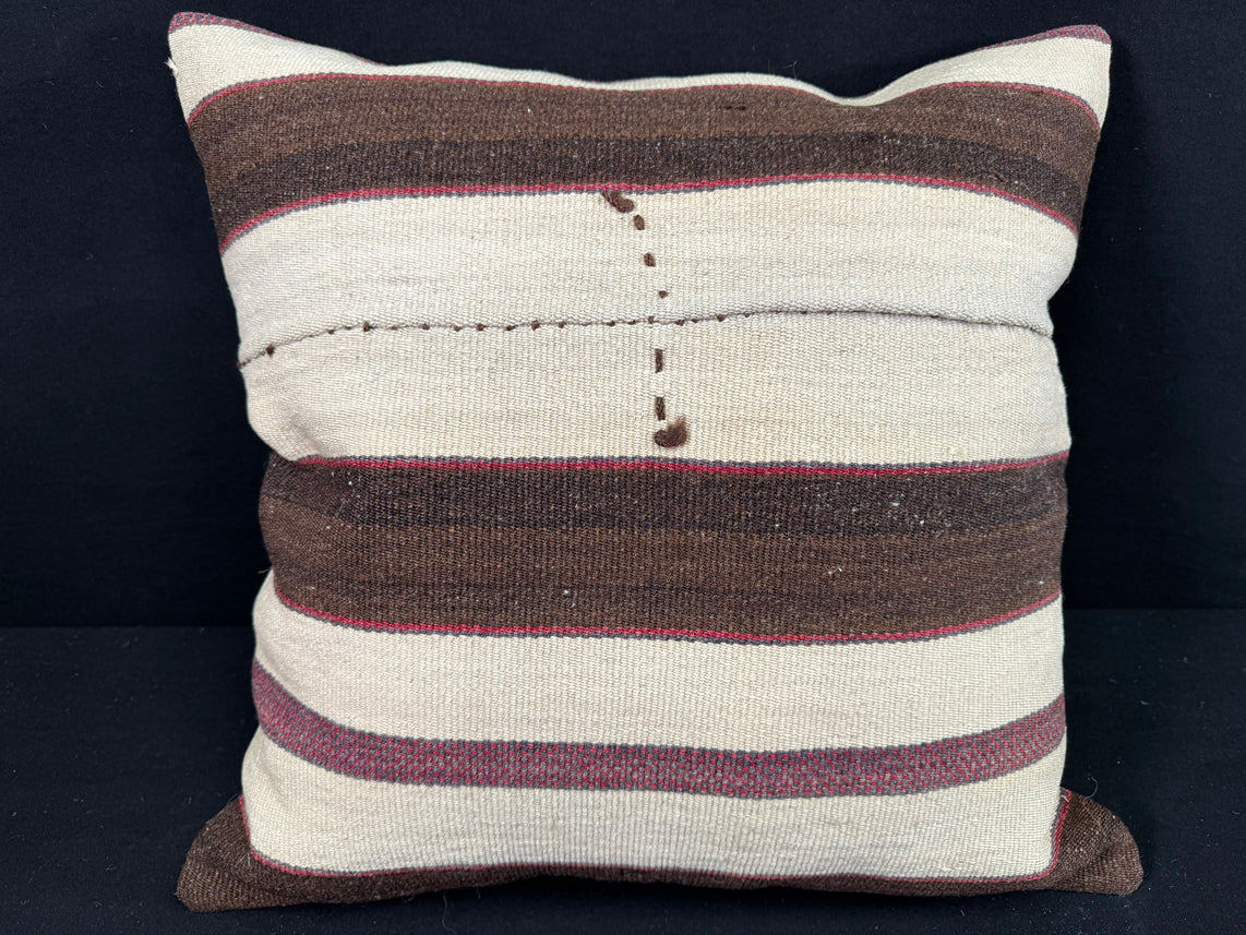 Turkish Hemp Pillow Cushion Natural Beige Brown Pillow Cushion Cover 24x24 #30374