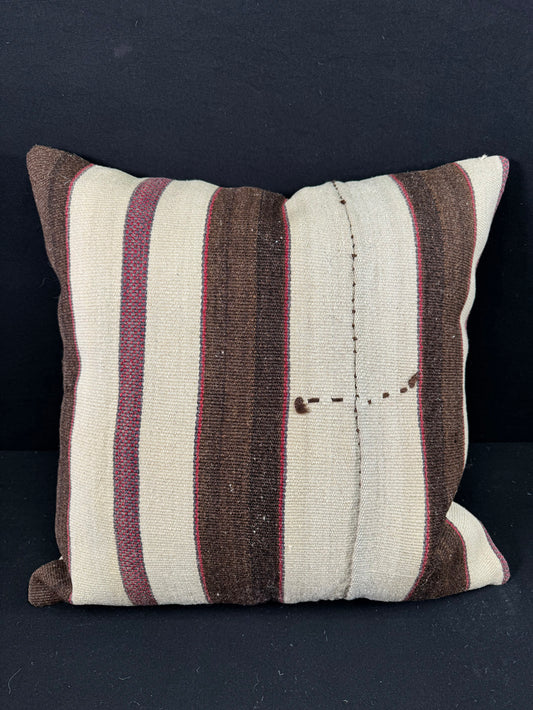 Turkish Hemp Pillow Cushion Natural Beige Brown Pillow Cushion Cover 24x24 #30374