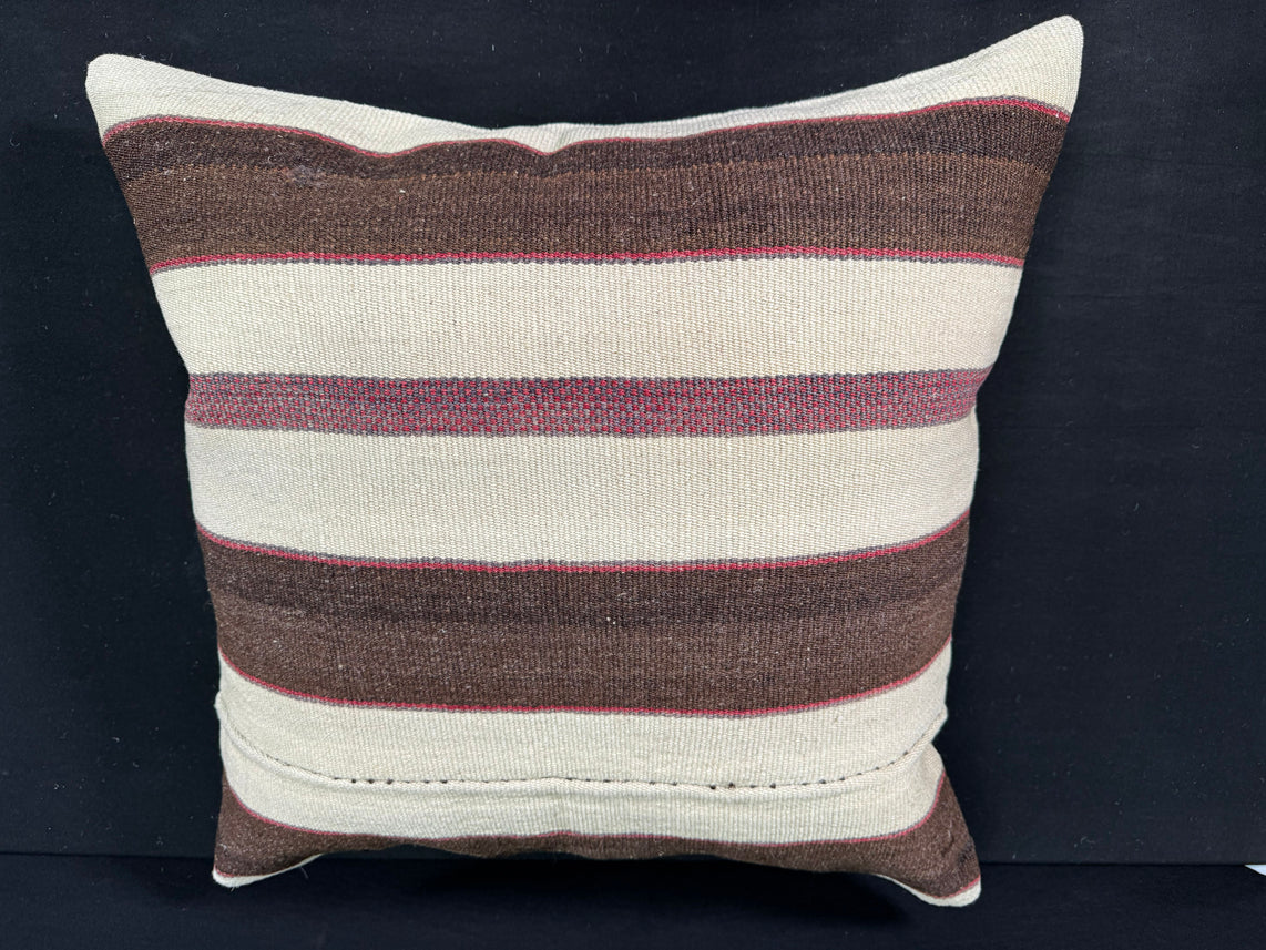 Turkish Hemp Pillow Cushion Natural Beige Brown Pillow Cushion Cover 24x24 #30425