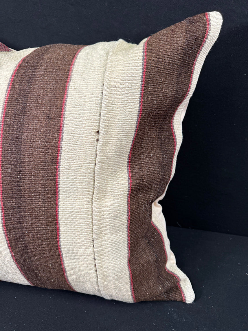 Turkish Hemp Pillow Cushion Natural Beige Brown Pillow Cushion Cover 24x24 #30425
