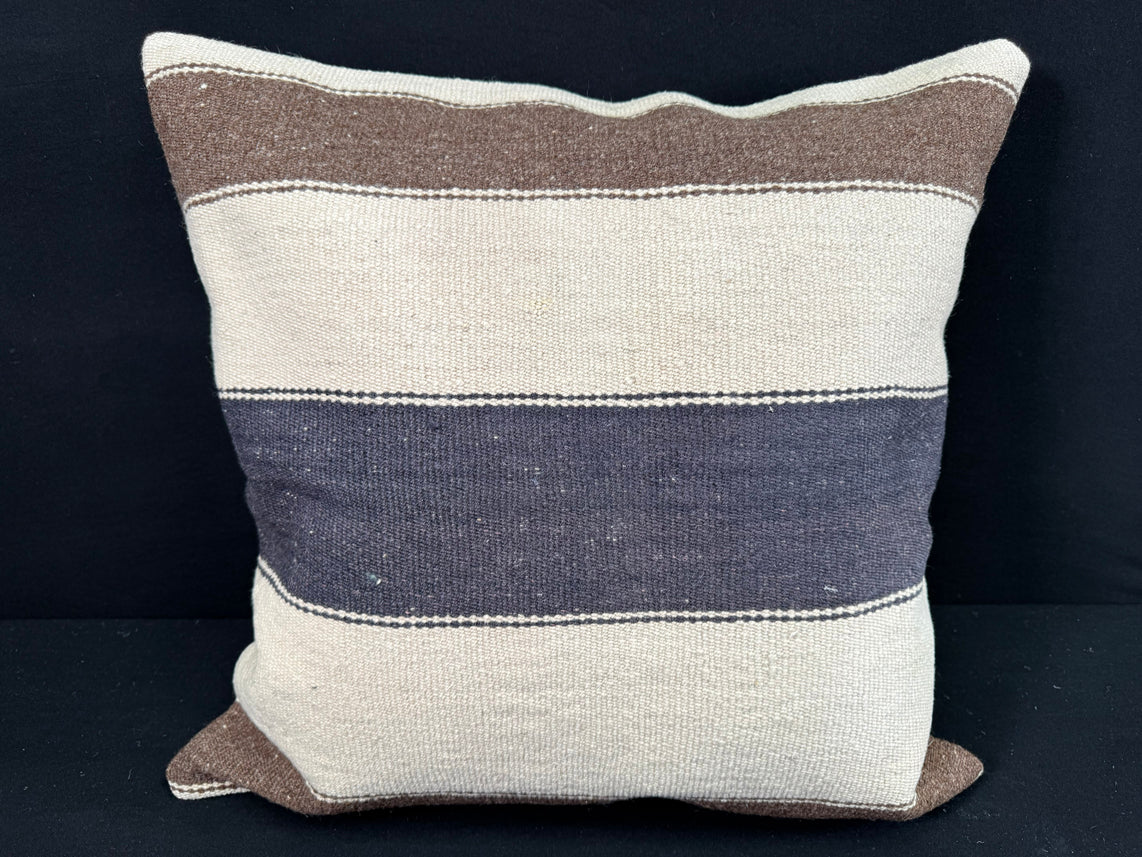 Turkish Hemp Pillow Cushion Natural Beige Brown Pillow Cushion Cover 24x24 #30377