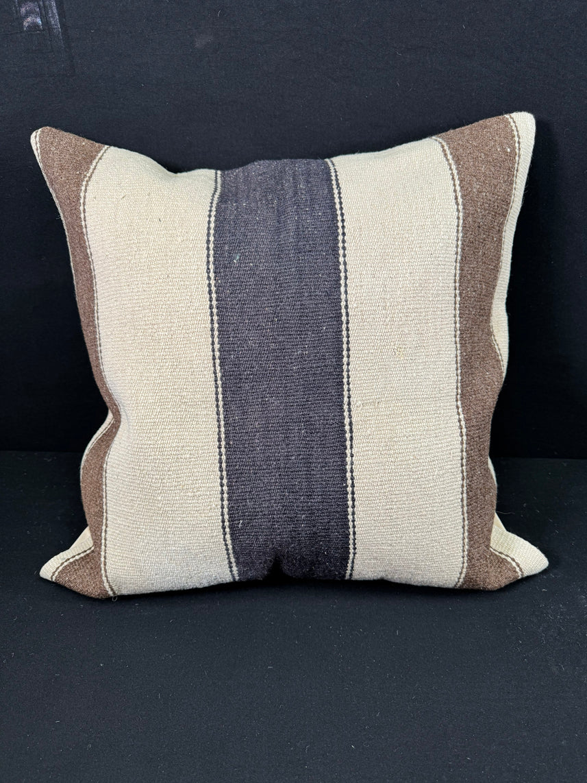 Turkish Hemp Pillow Cushion Natural Beige Brown Pillow Cushion Cover 24x24 #30377