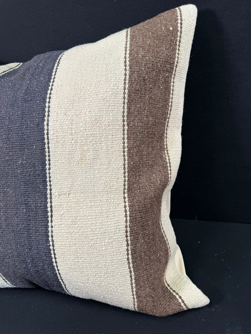 Turkish Hemp Pillow Cushion Natural Beige Brown Pillow Cushion Cover 24x24 #30377