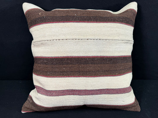 Turkish Hemp Pillow Cushion Natural Beige Brown Pillow Cushion Cover 24x24 #30375