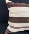 Turkish Hemp Pillow Cushion Natural Beige Brown Pillow Cushion Cover 24x24 #30375