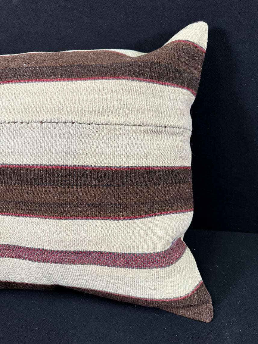 Turkish Hemp Pillow Cushion Natural Beige Brown Pillow Cushion Cover 24x24 #30375