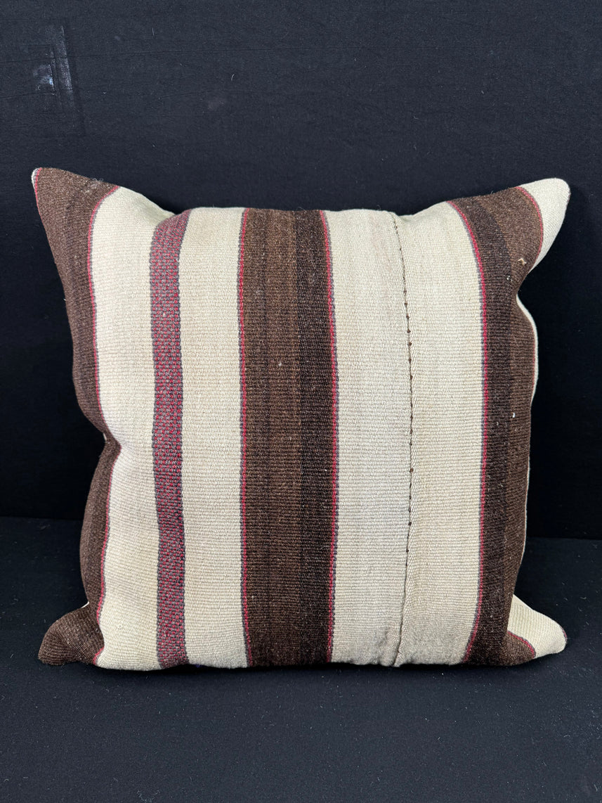 Turkish Hemp Pillow Cushion Natural Beige Brown Pillow Cushion Cover 24x24 #30375